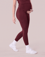 Maternity Scrub Legging Burgundy - Scrubloop
