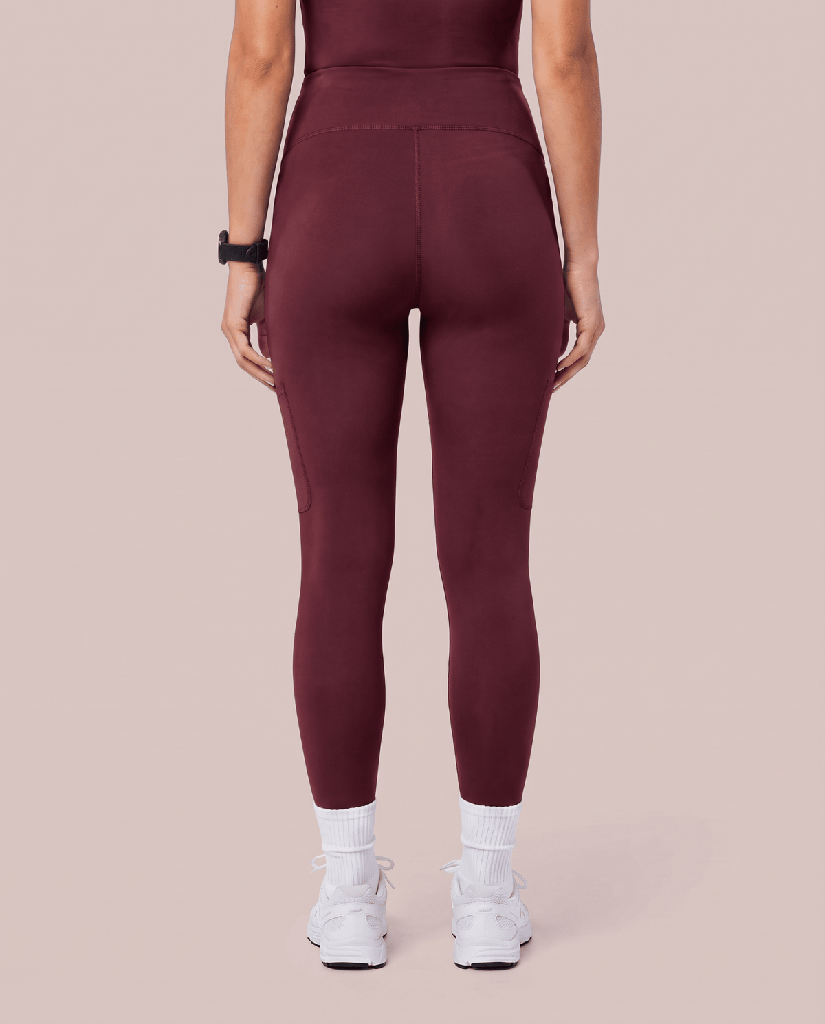 Maternity Scrub Legging Burgundy - Scrubloop