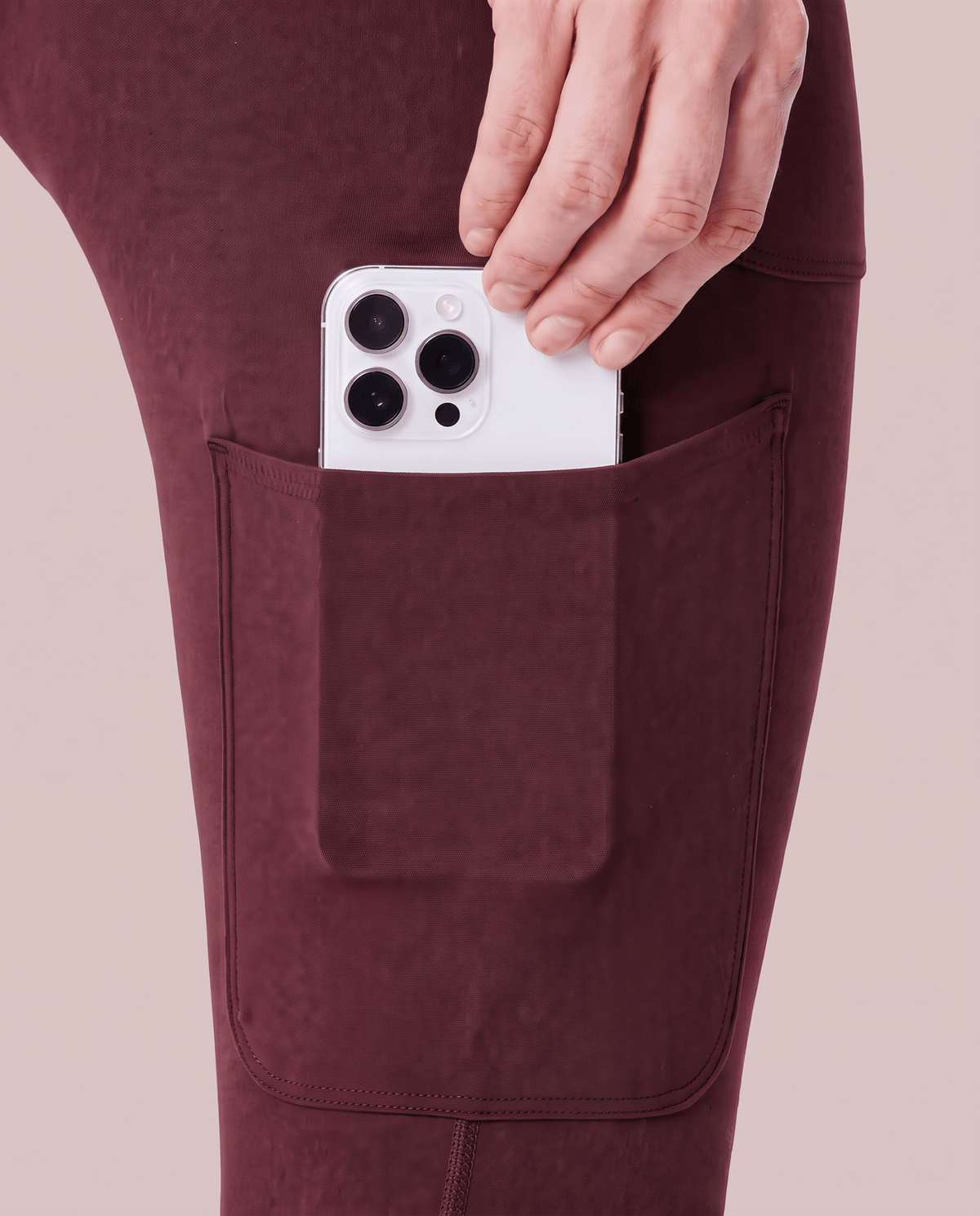 Maternity Scrub Legging Burgundy - Scrubloop