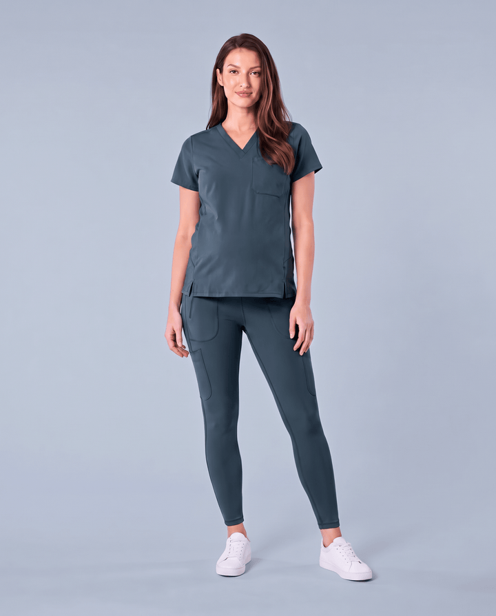 Maternity Scrub Legging Dark Harbor