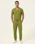 Men's 6-Pocket Jogger Scrub Pant Avocado - Scrubloop