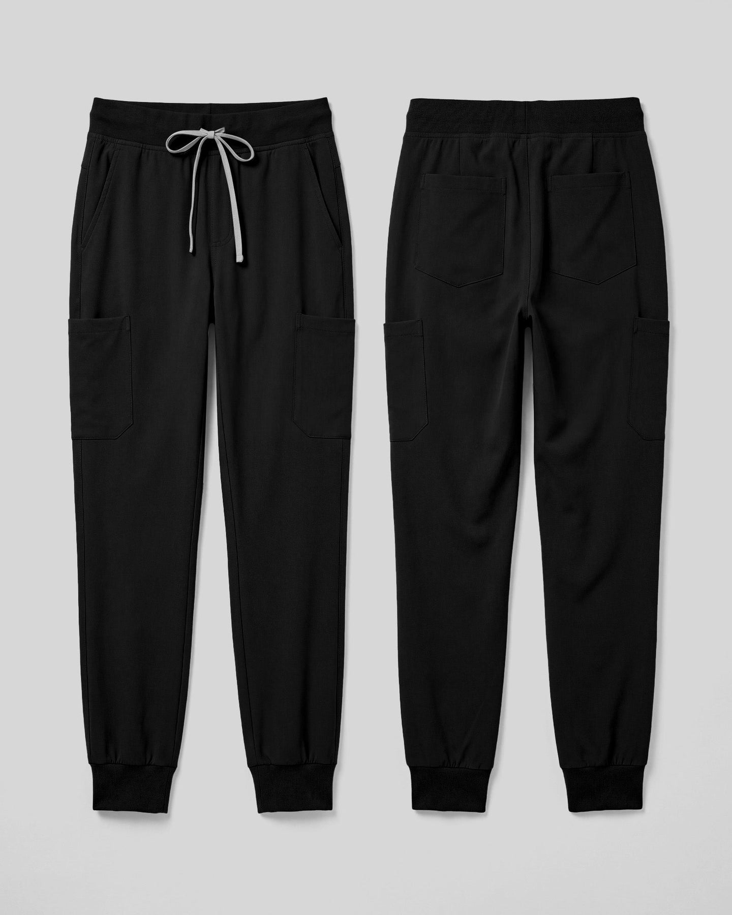 Men's 6-Pocket Jogger Scrub Pant Black - Scrubloop