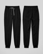 Men's 6-Pocket Jogger Scrub Pant Black - Scrubloop