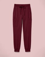 Men's 6-Pocket Jogger Scrub Pant Burgundy - Scrubloop