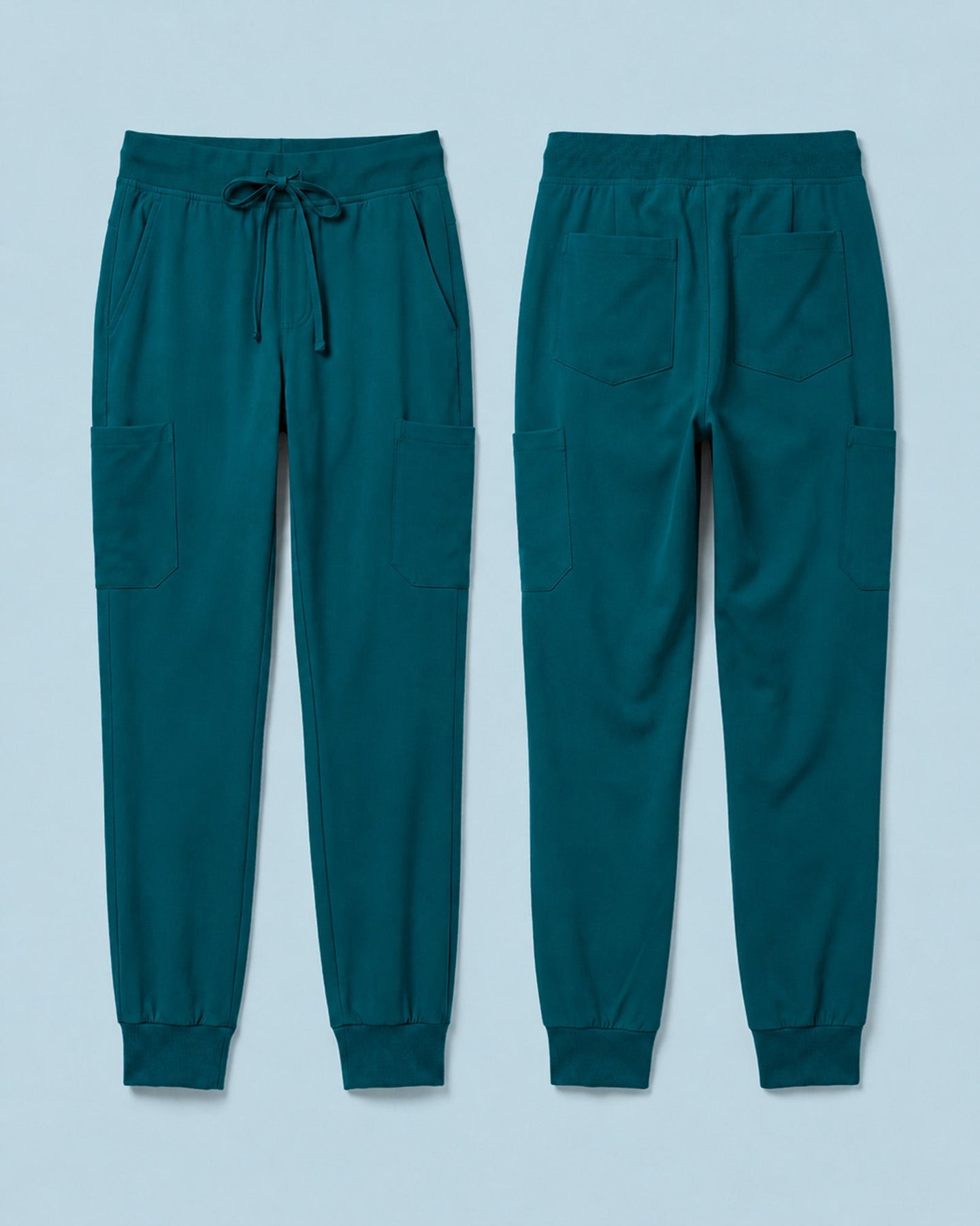 Men's 6-Pocket Jogger Scrub Pant Caribbean Blue - Scrubloop