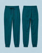 Men's 6-Pocket Jogger Scrub Pant Caribbean Blue - Scrubloop