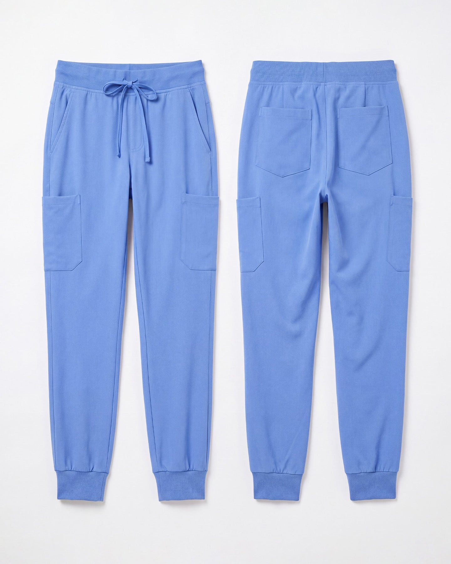 Men's 6-Pocket Jogger Scrub Pant Ceil Blue - Scrubloop