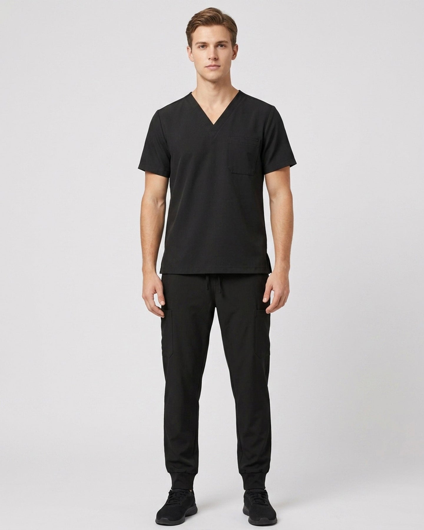 Men's 6-Pocket Jogger Scrub Pant Charcoal - Scrubloop