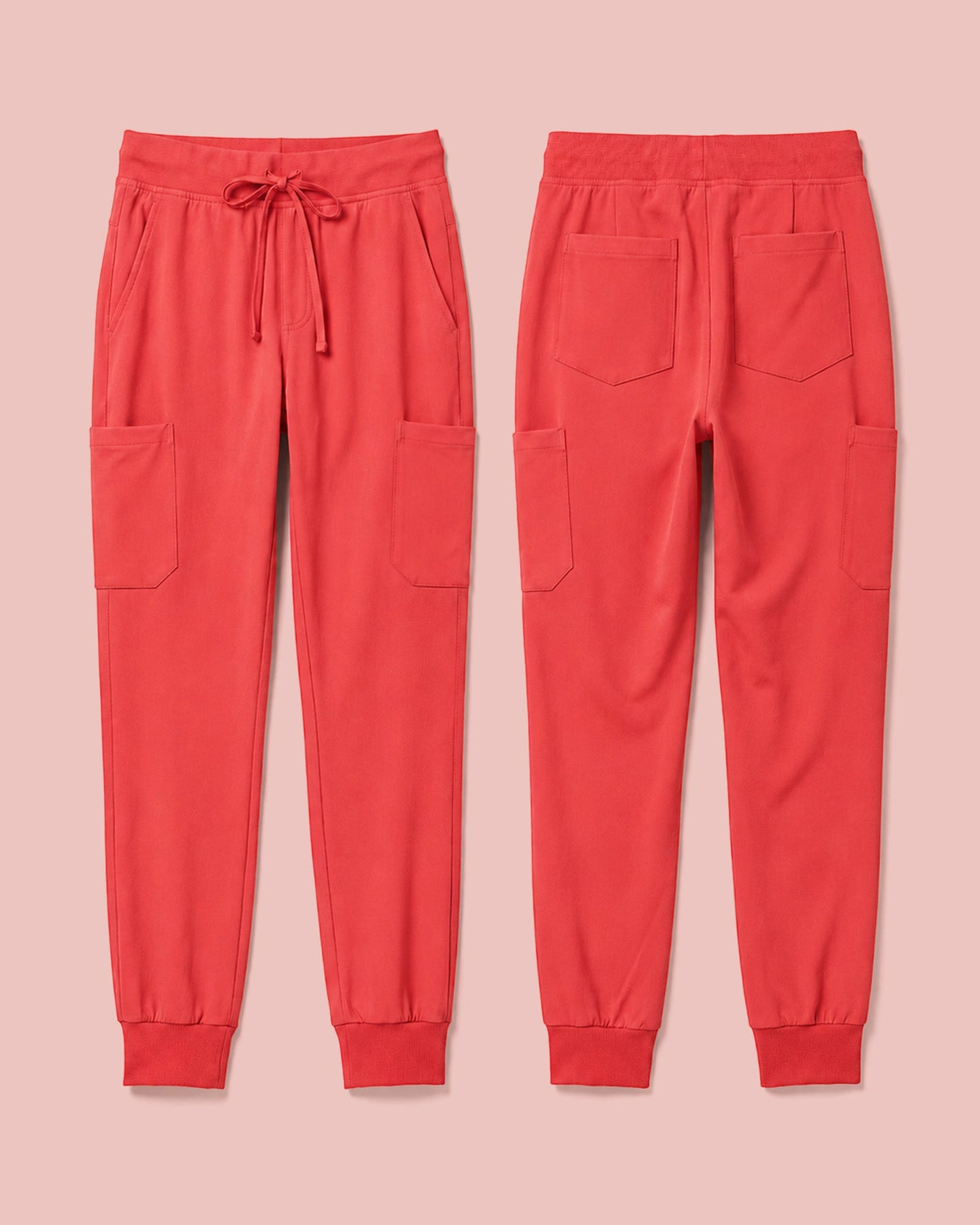 Men's 6-Pocket Jogger Scrub Pant Coral - Scrubloop