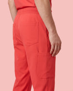 Men's 6-Pocket Jogger Scrub Pant Coral - Scrubloop