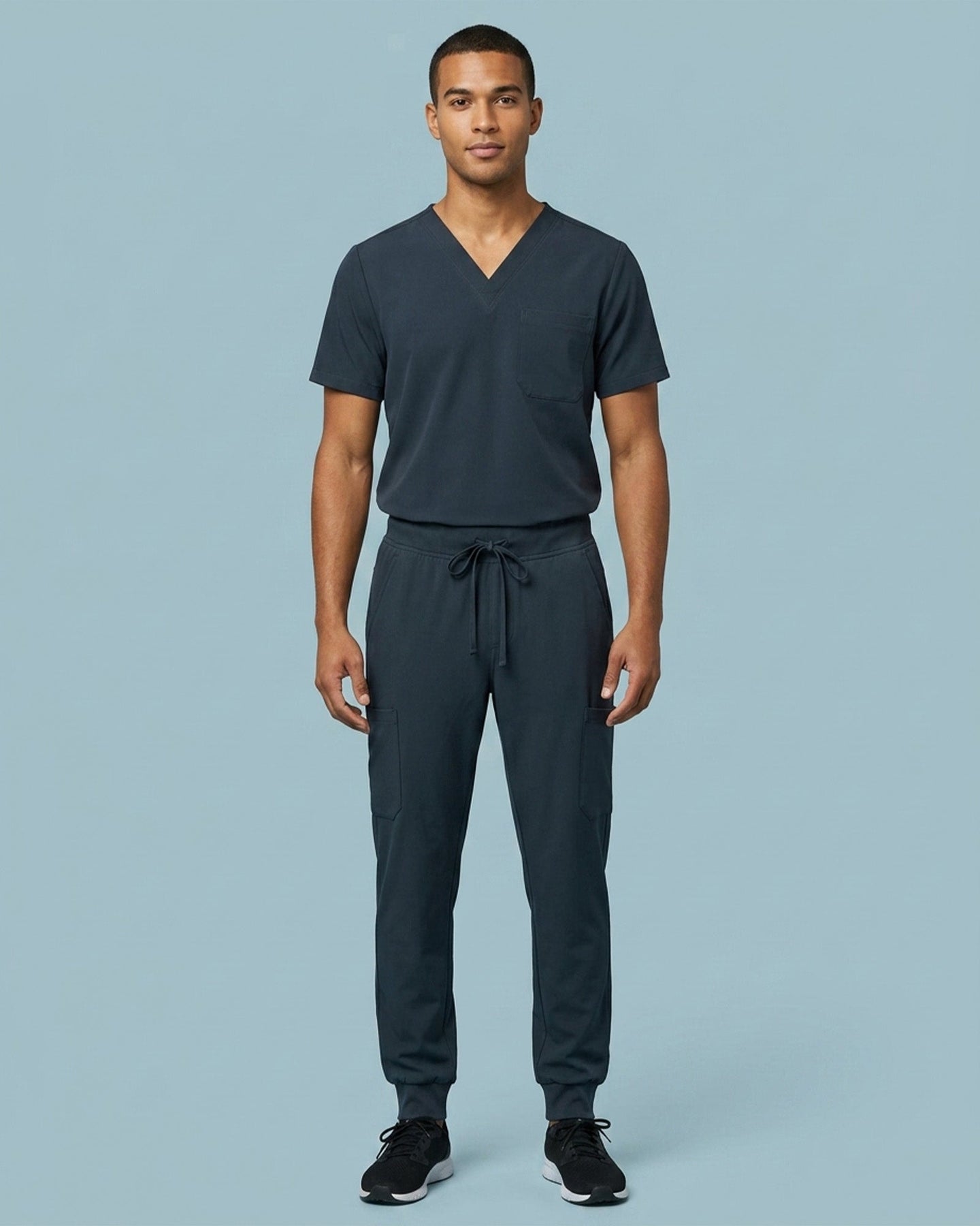 Men's 6-Pocket Jogger Scrub Pant Dark Harbor - Scrubloop