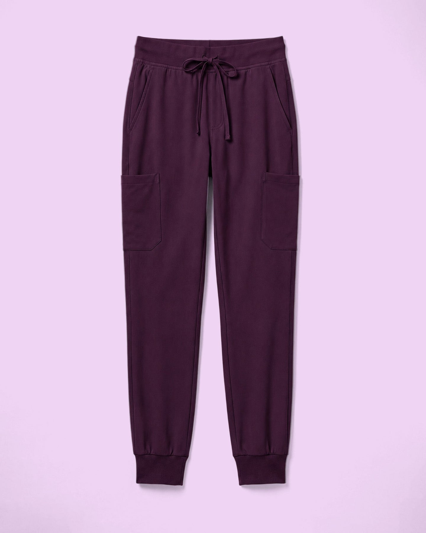Men's 6-Pocket Jogger Scrub Pant Deep Eggplant - Scrubloop