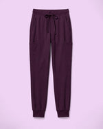 Men's 6-Pocket Jogger Scrub Pant Deep Eggplant - Scrubloop