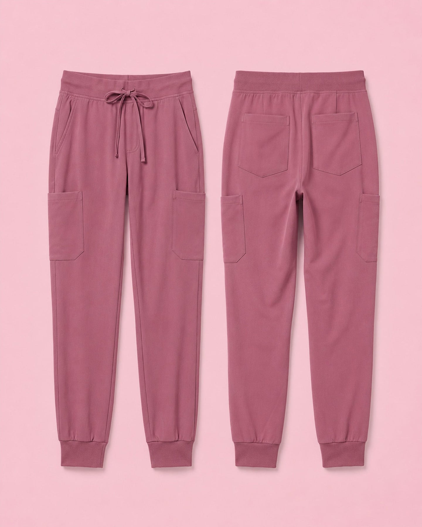 Men's 6-Pocket Jogger Scrub Pant Mauve - Scrubloop