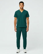Men's 6-Pocket Jogger Scrub Pant Midnight Green - Scrubloop