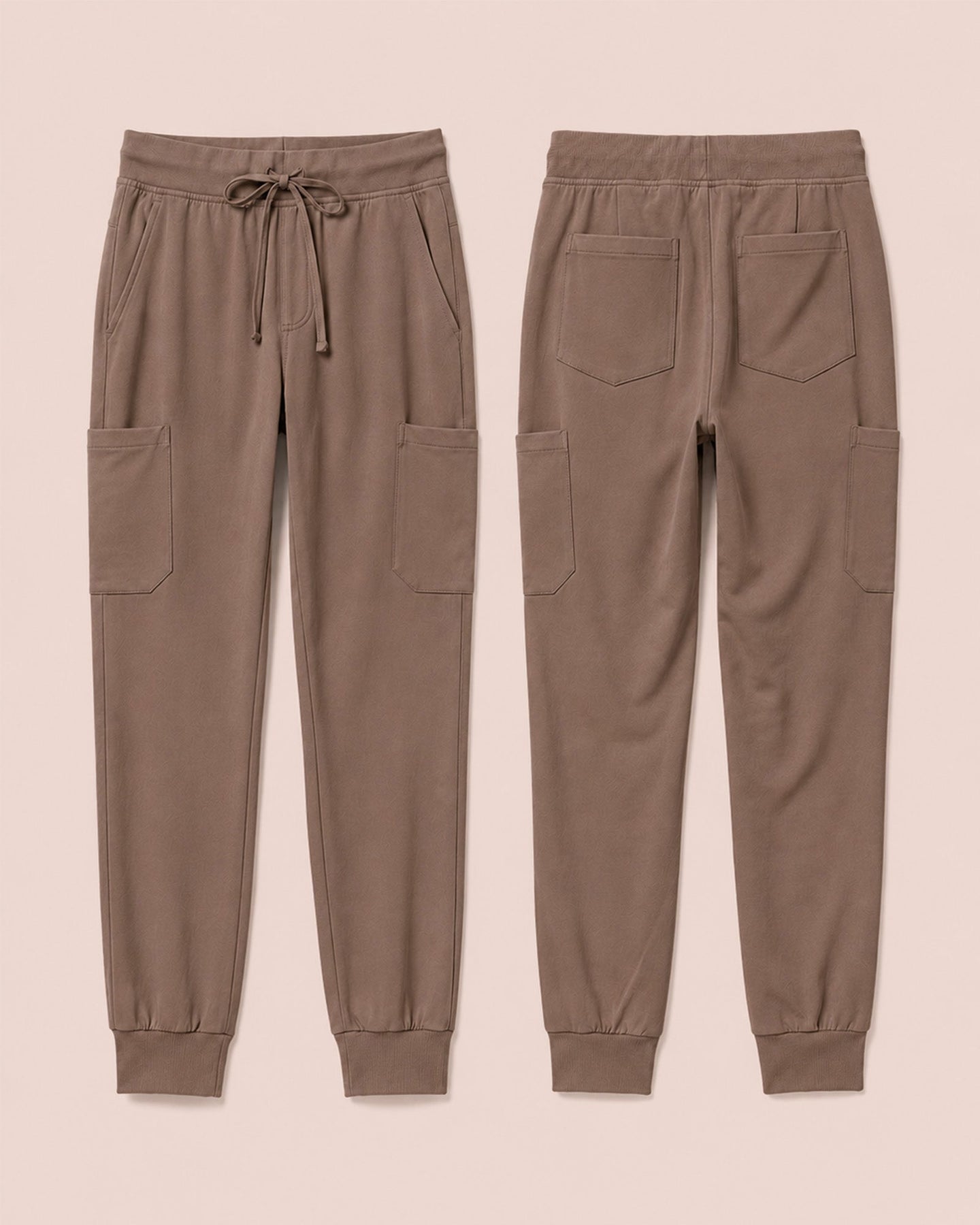 Men's 6-Pocket Jogger Scrub Pant Mocha - Scrubloop