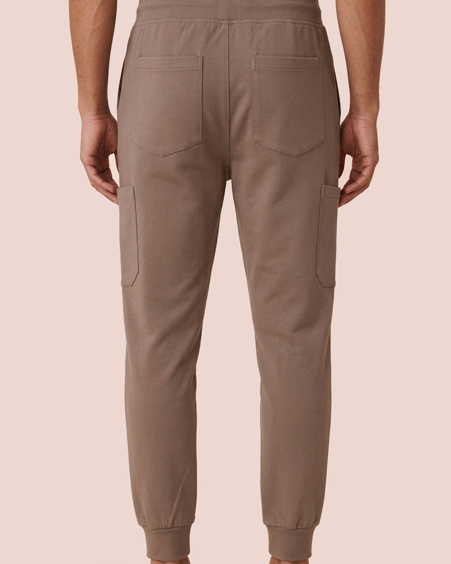 Men's 6-Pocket Jogger Scrub Pant Mocha - Scrubloop