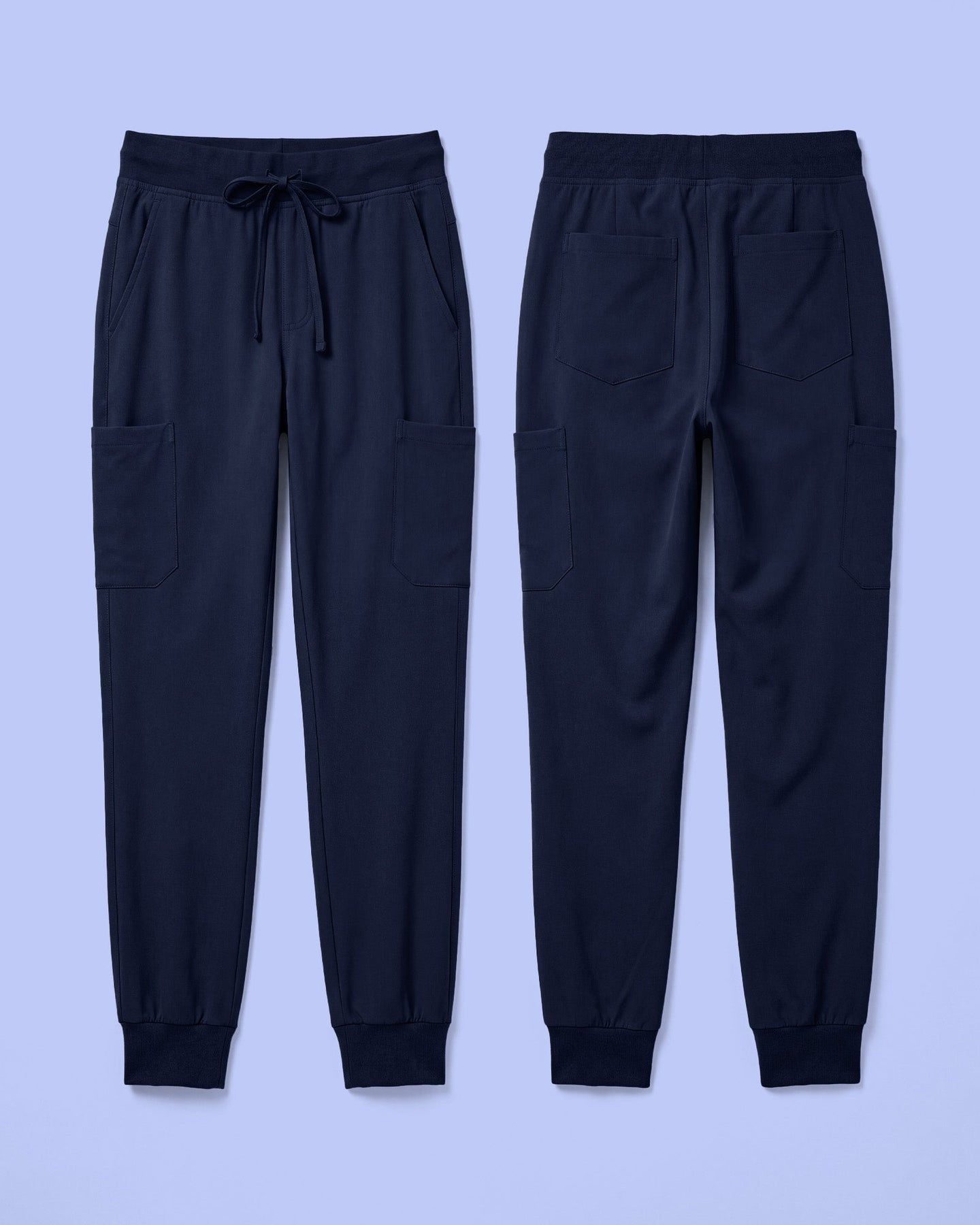 Men's 6-Pocket Jogger Scrub Pant Navy - Scrubloop