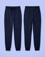 Men's 6-Pocket Jogger Scrub Pant Navy - Scrubloop