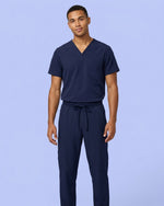 Men's 6-Pocket Jogger Scrub Pant Navy - Scrubloop