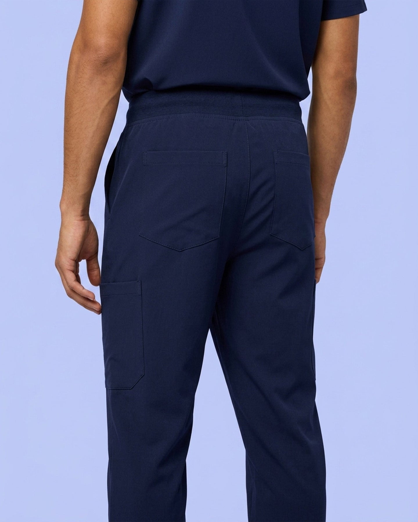 Men's 6-Pocket Jogger Scrub Pant Navy - Scrubloop