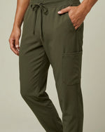 Men's 6-Pocket Jogger Scrub Pant Olive - Scrubloop