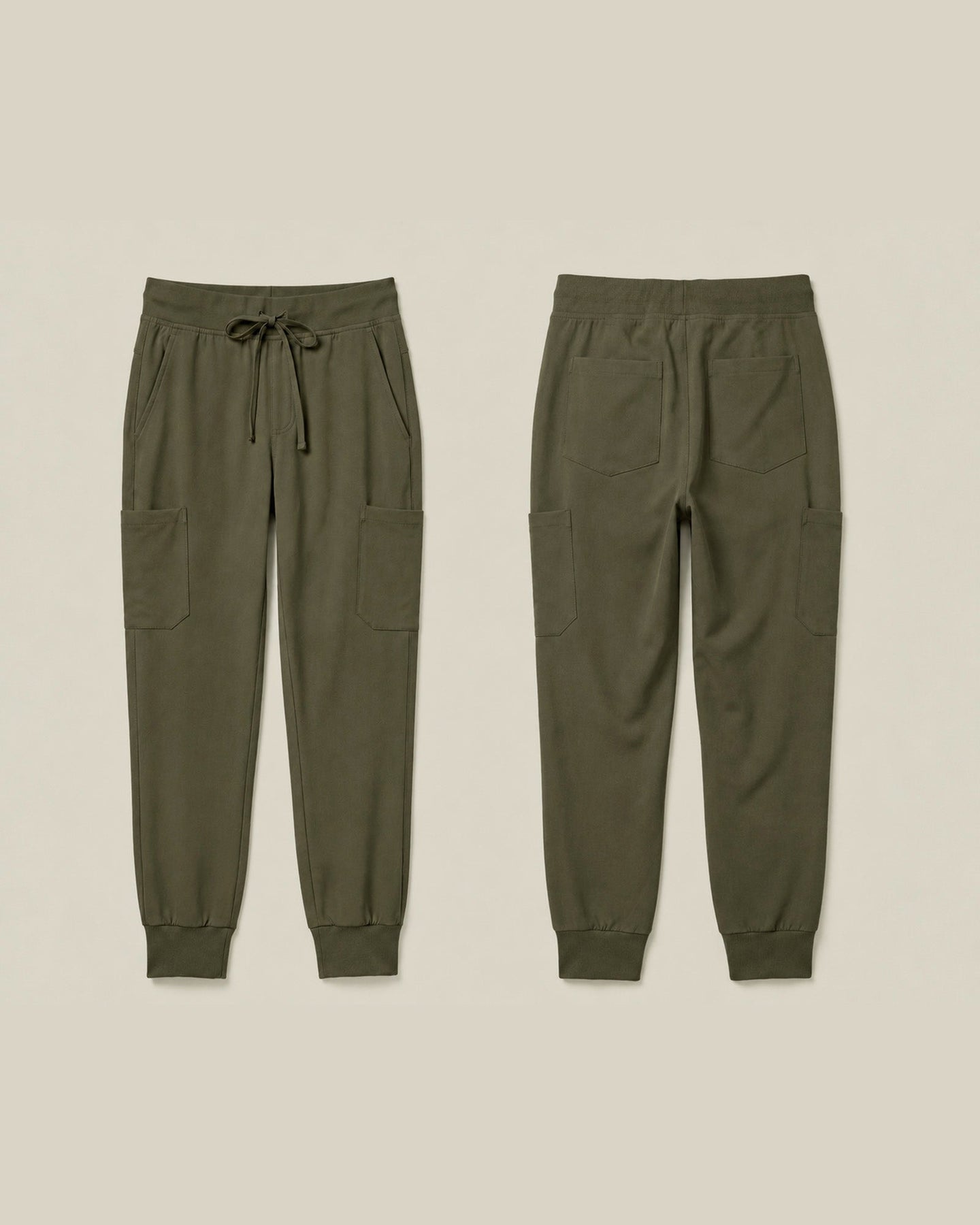 Men's 6-Pocket Jogger Scrub Pant Olive - Scrubloop