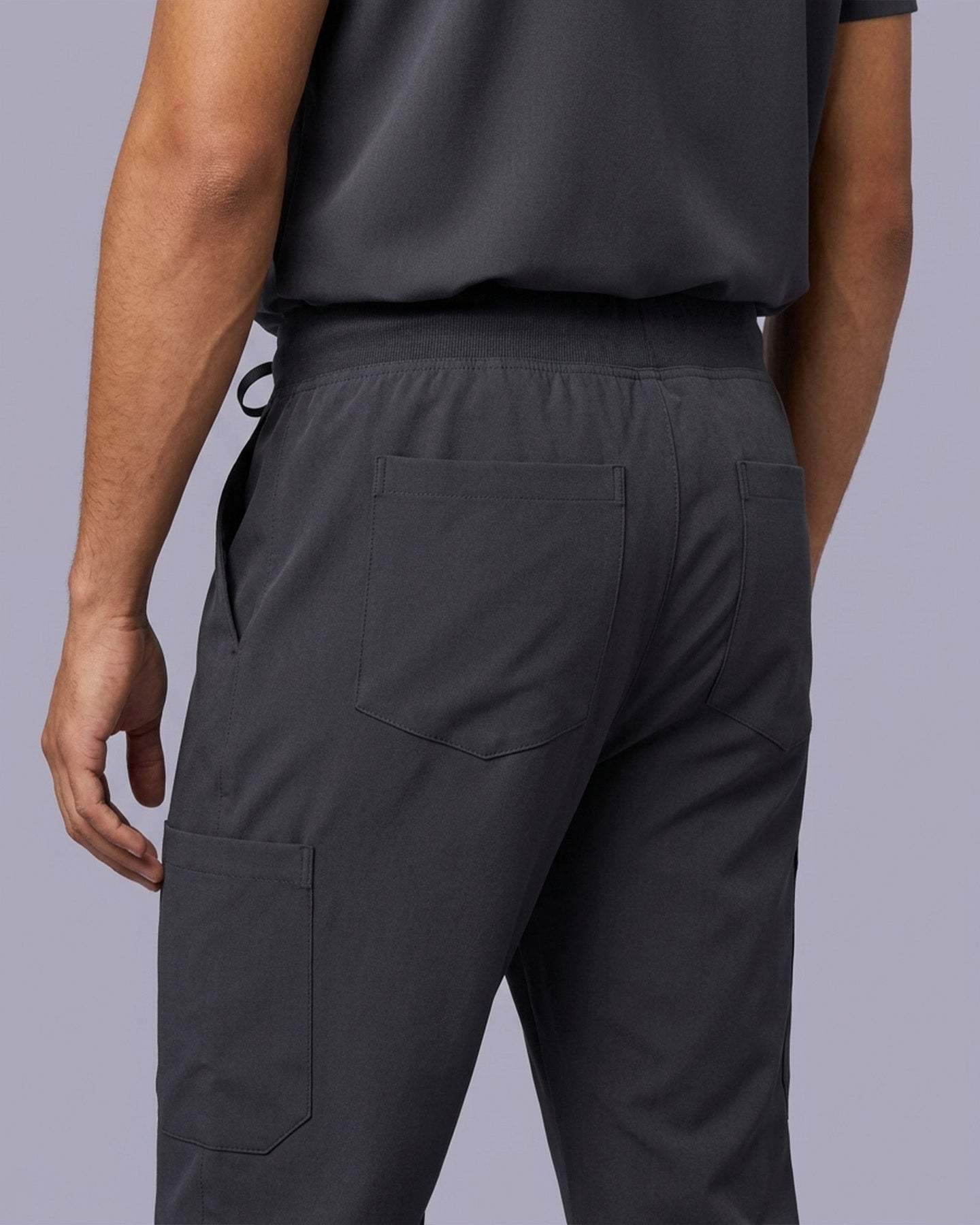 Men's 6-Pocket Jogger Scrub Pant Pewter - Scrubloop