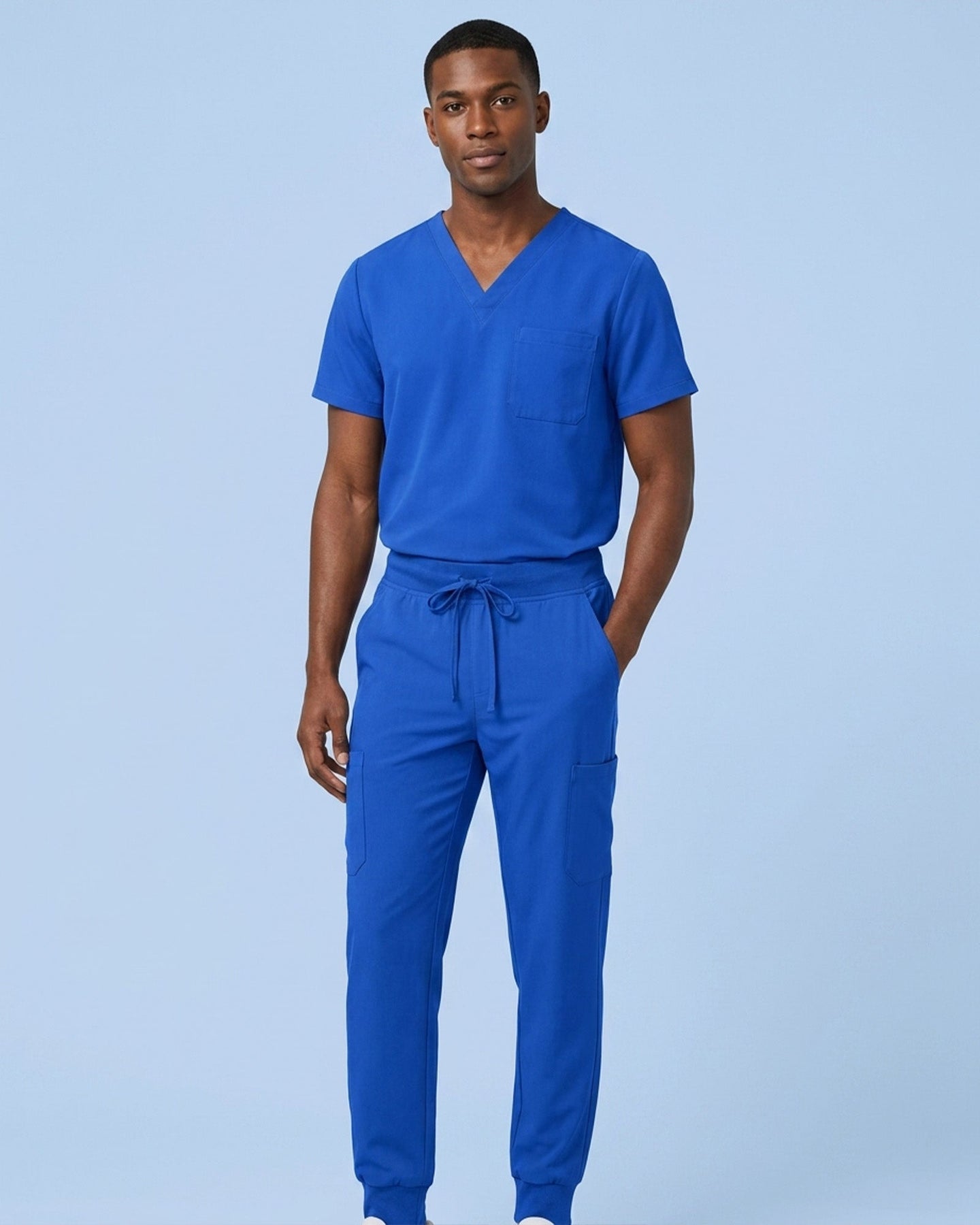 Men's 6-Pocket Jogger Scrub Pant Royal Blue - Scrubloop