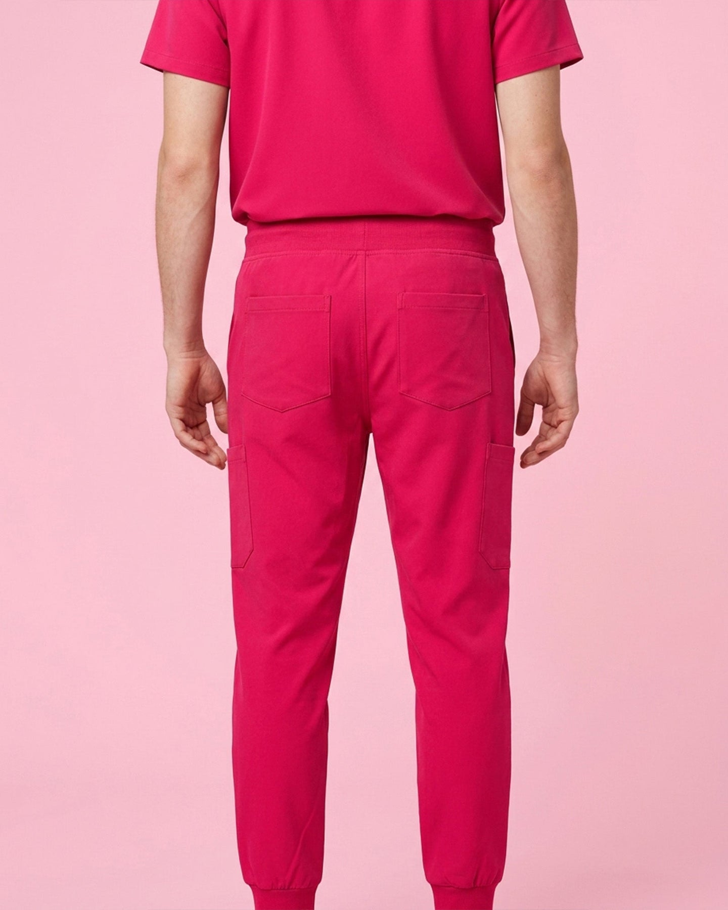 Men's 6-Pocket Jogger Scrub Pant Sangria - Scrubloop