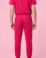 Men's 6-Pocket Jogger Scrub Pant Sangria - Scrubloop