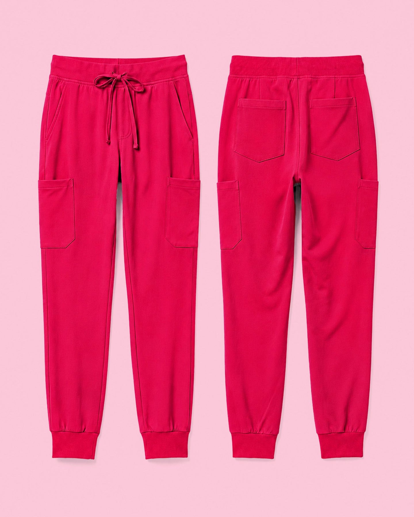 Men's 6-Pocket Jogger Scrub Pant Sangria - Scrubloop