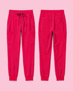 Men's 6-Pocket Jogger Scrub Pant Sangria - Scrubloop