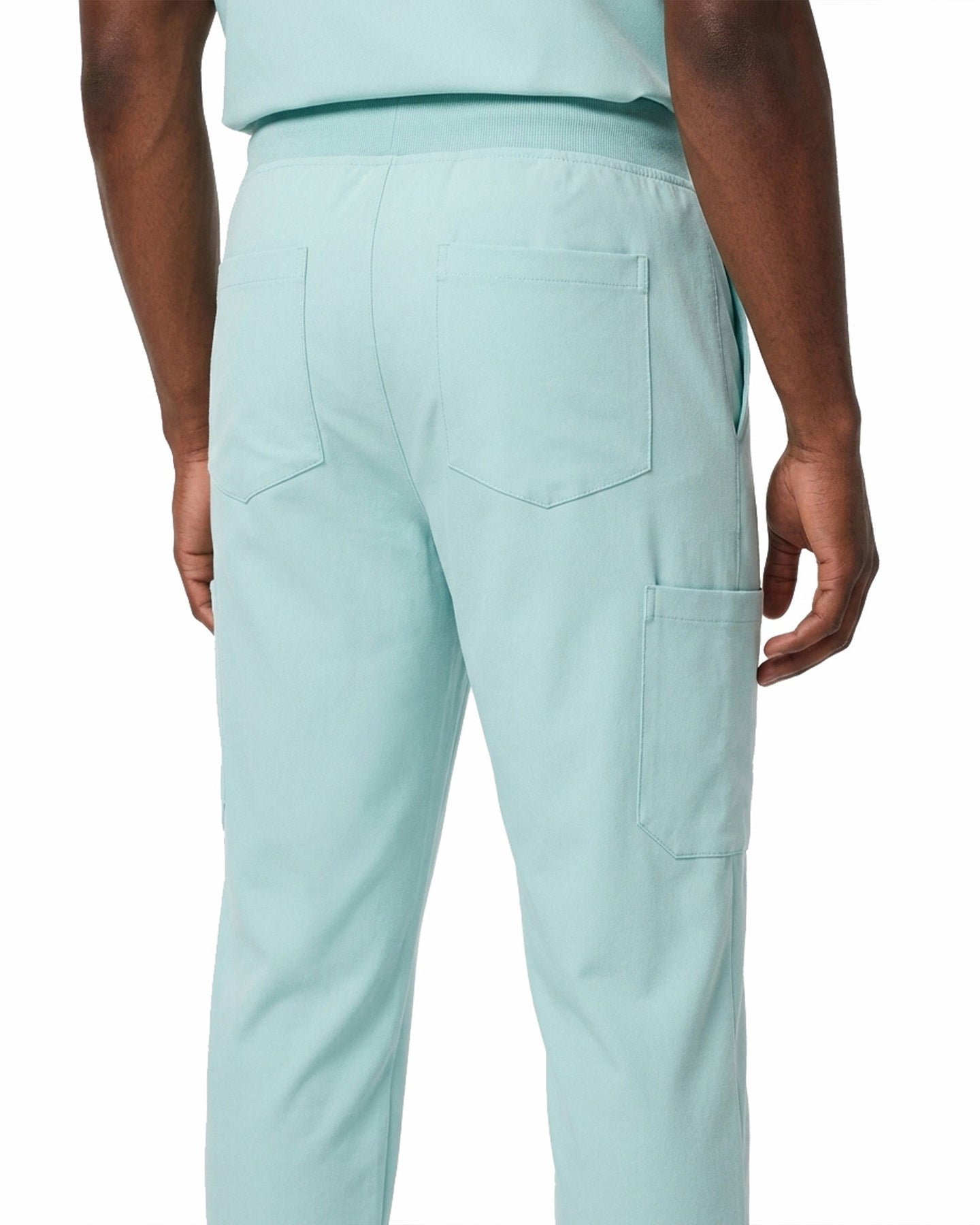 Men's 6-Pocket Jogger Scrub Pant Sky Blue - Scrubloop