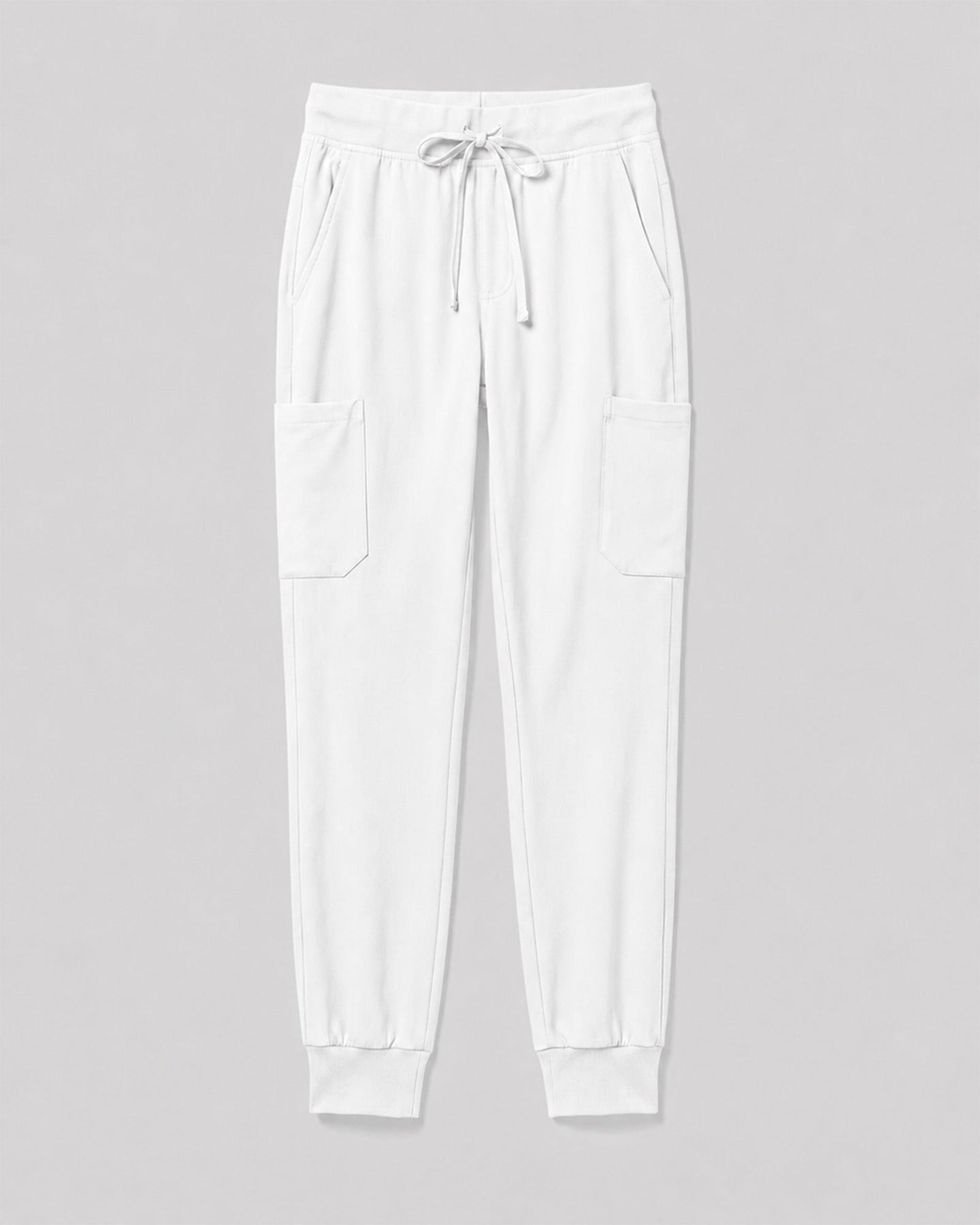 Men's 6-Pocket Jogger Scrub Pant White - Scrubloop