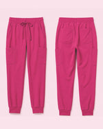 Men's 6-Pocket Jogger Scrub Pant Wild Berry - Scrubloop