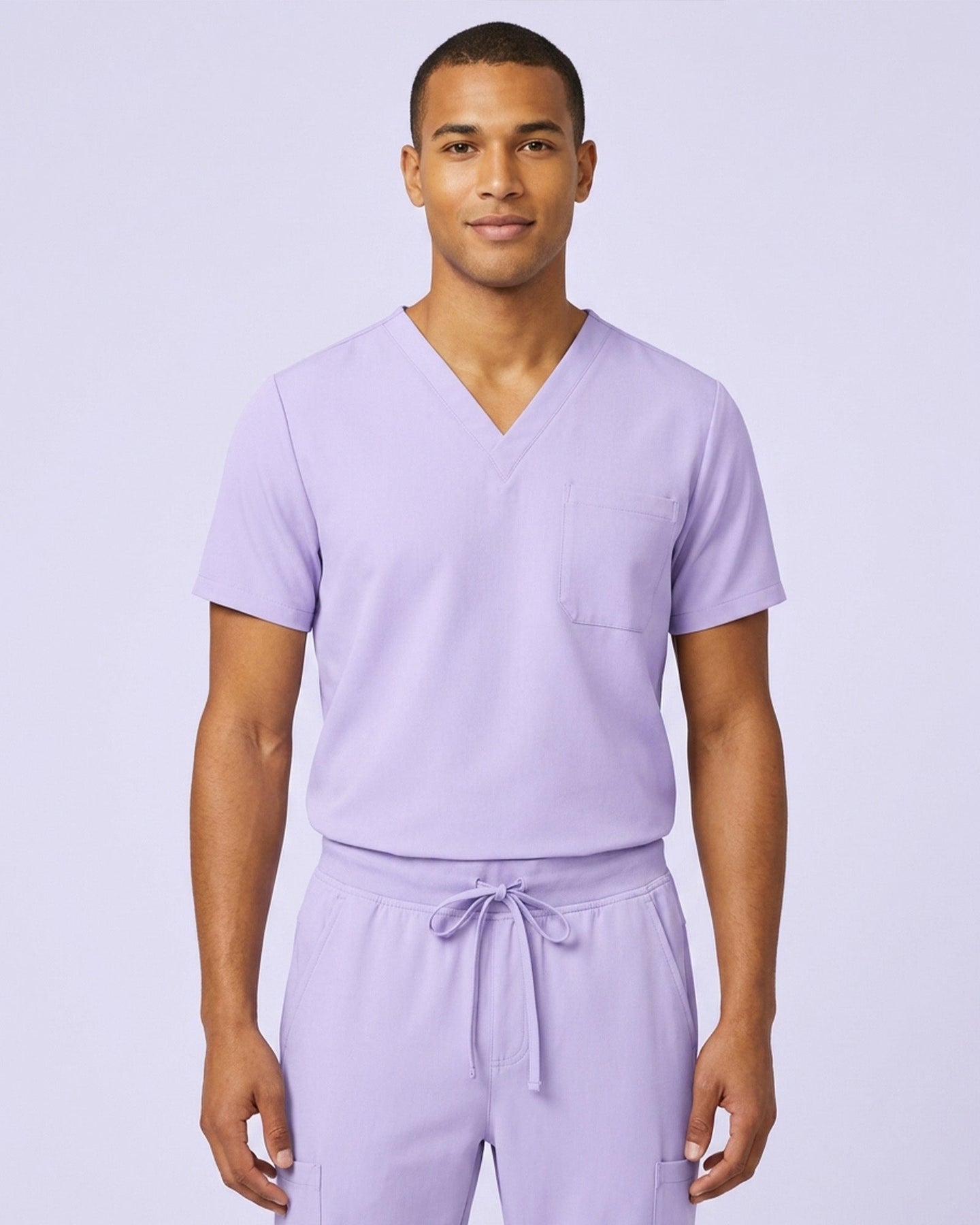 Men's One-Pocket V-neck Scrub Top - Scrubloop