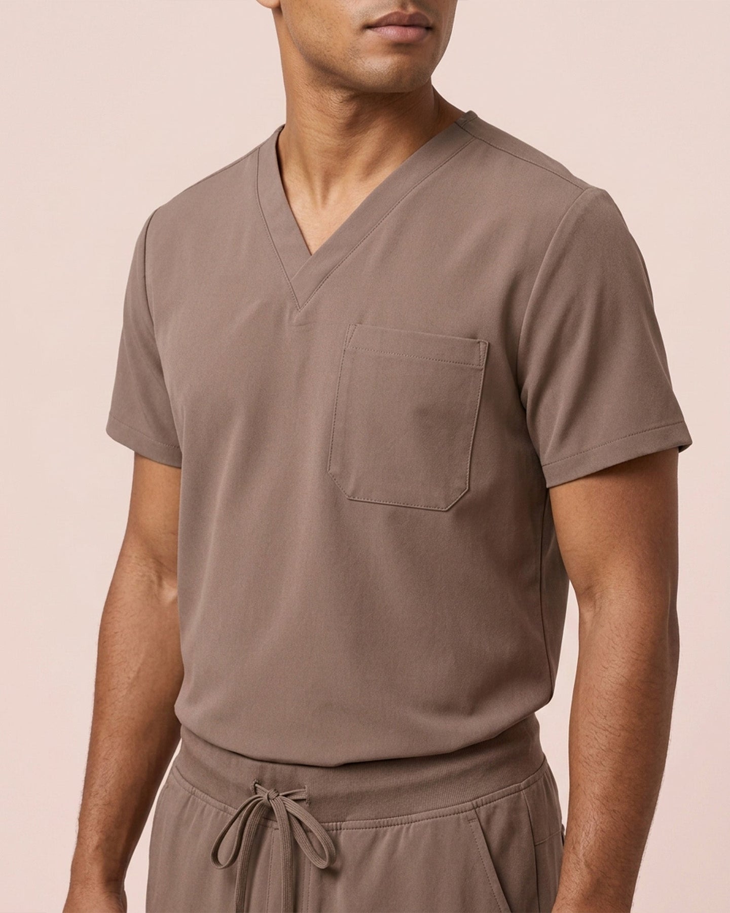 Men's One-Pocket V-neck Scrub Top - Scrubloop