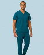 Men's One-Pocket V-neck Scrub Top - Scrubloop