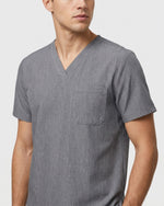 Men's One-Pocket V-neck Scrub Top - Scrubloop