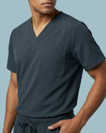 Men's One-Pocket V-neck Scrub Top - Scrubloop