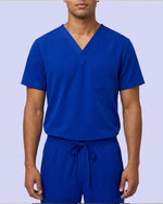 Men's One-Pocket V-neck Scrub Top - Scrubloop