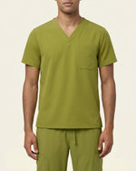 Men's One-Pocket V-neck Scrub Top - Scrubloop