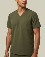 Men's One-Pocket V-neck Scrub Top - Scrubloop