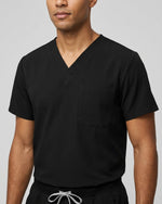 Men's One-Pocket V-neck Scrub Top - Scrubloop