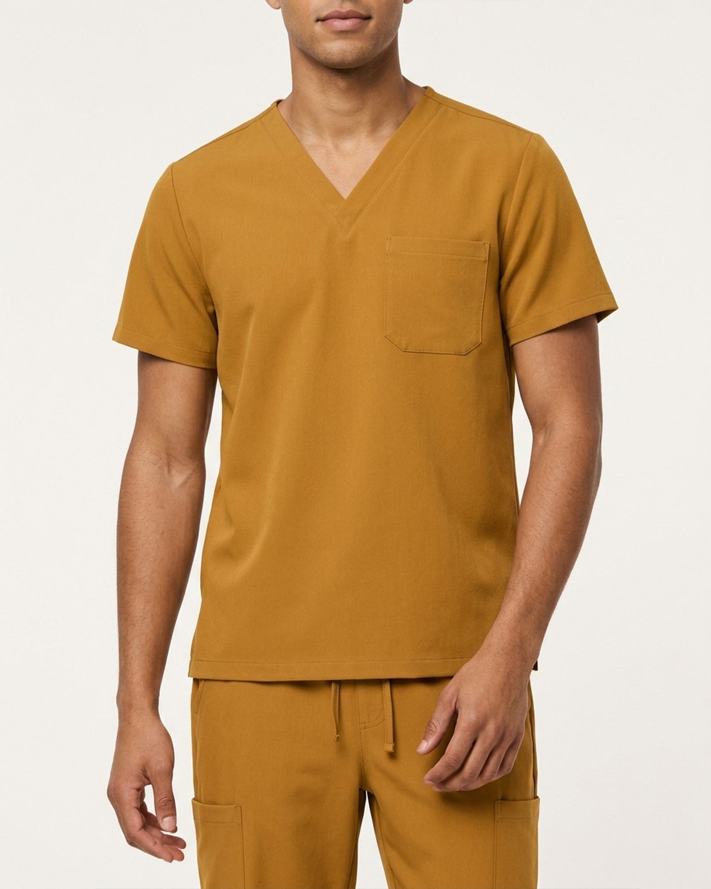 Men's One-Pocket V-neck Scrub Top - Scrubloop