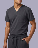 Men's One-Pocket V-neck Scrub Top - Scrubloop