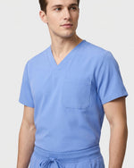 Men's One-Pocket V-neck Scrub Top - Scrubloop