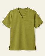 Men's One-Pocket V-neck Scrub Top Avocado - Scrubloop