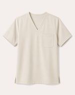 Men's One-Pocket V-neck Scrub Top Birch - Scrubloop